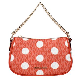 Michael Kors Carmela Damens Handtasche Stoff Rot/Ton