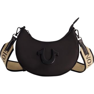 True Religion Mini Crescent Hobo in Black at Nordstrom