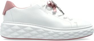 Jimmy Choo London Diamond Light Maxi F - Dames - Sneakers - Wit - 35 EU - Leer - Schoenen