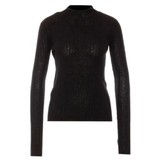 Pinko Pinko, Truien & Vesten, Dames, Zwart, XS, Ronde hals gebreid
