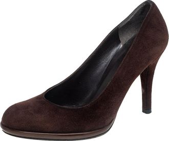 Stuart Weitzman Brown Suede Pumps