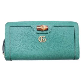 Gucci Green Long Wallet (Bi-Fold) (Pre-Owned)