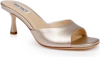 Badgley Mischka Draya Sandal in Champagne Leather at Nordstrom, Size 6.5