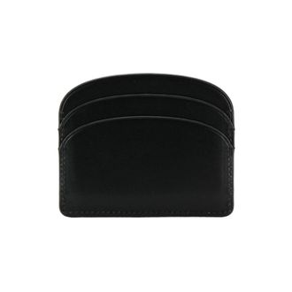 A.P.C. Calf Leather Card Case - Black