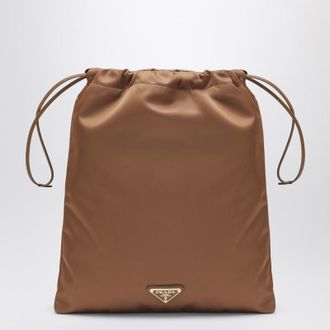 Prada Wish pouch in Brandy Re-Nylon