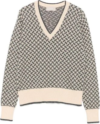 Drumohr Long Sleeve V-Neck Sweater