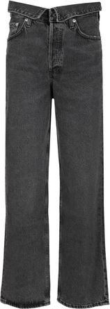 A Gold E Echo Taper Jean - Dames - Regular Fit Jeans - Zwart - W27 - Katoen - Jeans