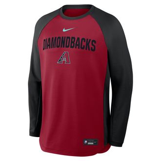 Nike Arizona Diamondbacks Authentic Collection Nike Mens Dri-FIT Pullover Crew in Red | 04H2042NDQS-7PG