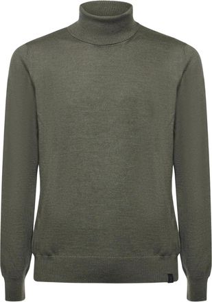 Fay roll-neck long-sleeve sweater - Green