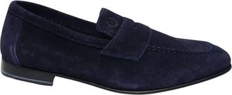 Pollini Mocassini Camoscio - Dames - Loafers - Blauw - 40 EU - Su&egrave;de - Schoenen