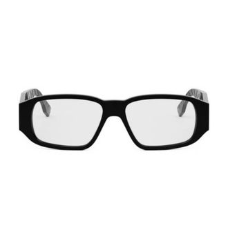 Fendi Demo Rectangular Mens Eyeglasses FE50115I 001 54
