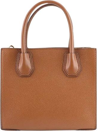 Michael Kors Mercer Medium Messenger Satchel - unisex - Handtassen - Bruin - ONE Size - Leer - Tassen
