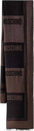 Moschino Dune Woolen Sjaal - unisex - Wintersjaals - Bruin - ONE Size - Wol - Accessoires