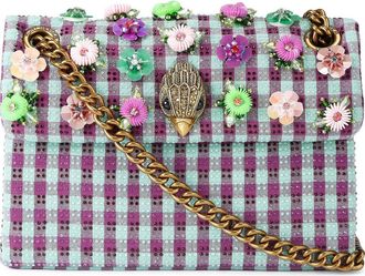 Kurt Geiger Mini Kensington Floral Convertible Shoulder Bag in Purple Multi at Nordstrom