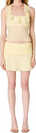 Nia Cassia Mini Skirt In Limon