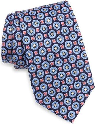 Nordstrom Jacquard Silk Tie in Navy at Nordstrom