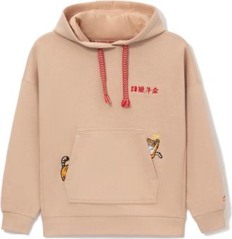 Li-Ning (WMNS) Li-Ning Rijindoujin Embroidered Logo Hoodie Khaki AWDS156-4
