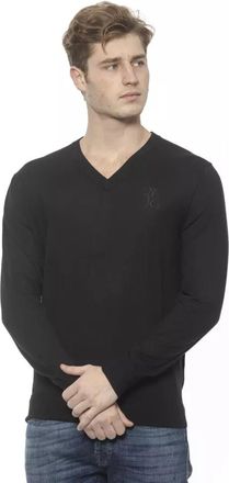 Billionaire Italian Couture Embroidered V-Neck Cashmere Sweater