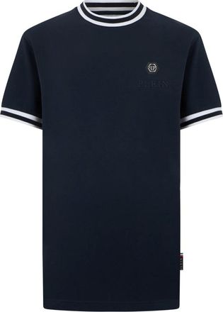 Philipp Plein Camiseta Cuello Redondo Manga Corta - Tops - Hombre - Azul - 3XL