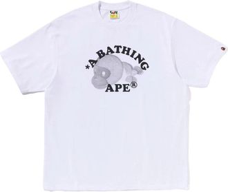 A Bathing Ape Milo College Relaxed Fit T-Shirt White 2L30-110-302-WHT