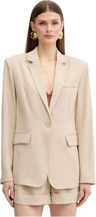 Fracomina Blazer de Bolsillo - Jackets - Mujer - Beige - XS