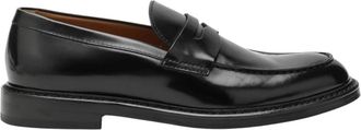 Doucal's Mocassino Penny - Heren - Loafers - Zwart - 45 EU - Leer - Schoenen
