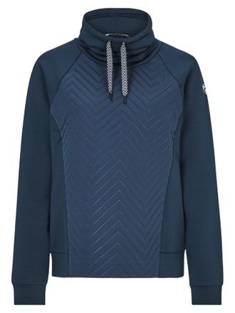 Ziener Hoodie ZIENER JAORA, Damen, Gr. 34, blau (dunkelblau), Obermaterial: 1. 94% Polyester, 6% Elasthan, 2. 100% Polyester;Futter: 100% Polyester;, Sweatsh