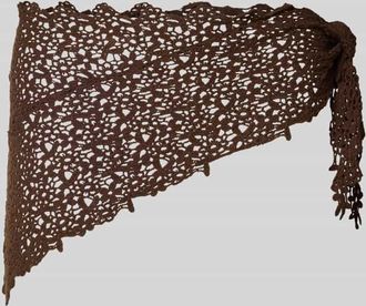Pieces H&auml;kel Pareo aus reiner Baumwolle Modell KASMIN in Mittelbraun, Gr&ouml;&szlig;e 1
