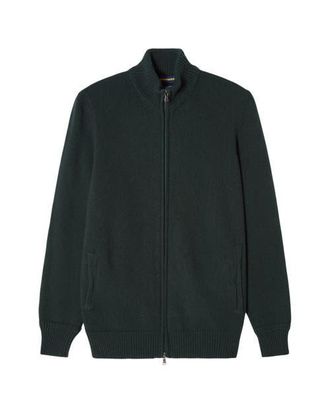 Robert Talbott Graham Cashmere Blend Full Zip Sweater in Green at Nordstrom, Size Xxx-Large