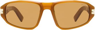 Ermenegildo Zegna EZ0262 Lanyard Acetate Sunglasses - Brown