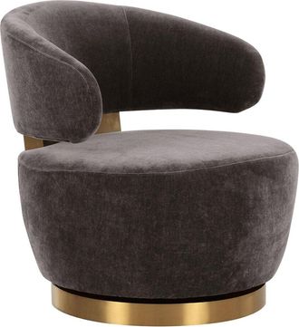 TOV Furniture Tov Furniture Austin Recycled Fabric Swivel Chair