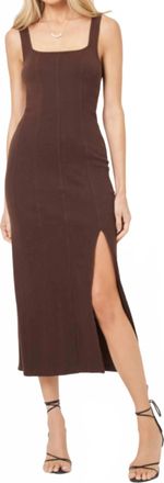 L*Space Vivienne Midi Dress In Brown