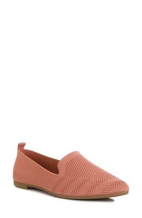 London Rag Akili Textured Knit Pointed Toe Flat in Pink at Nordstrom Rack, Size 7