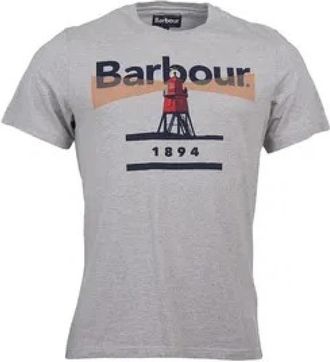 Barbour Lighthouse T-Shirt Grijs - Heren - T-shirts - Grijs - XL - Katoen - Tops