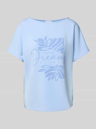 Christian Berg T-Shirt mit Rundhalsausschnitt in Bleu, Gr&ouml;&szlig;e XS