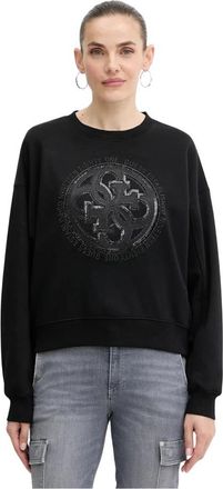 Guess Sweatshirts & Hoodies > Sweatshirts & Hoodies - Dames - Sweatshirts - Zwart - XL - Hoodies & sweatvesten