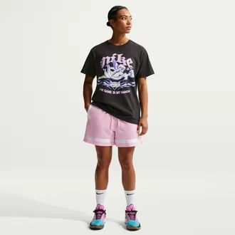 Nike Womens Crossover Dri-FIT 5 Basketball Shorts in Pink | FV8505-663