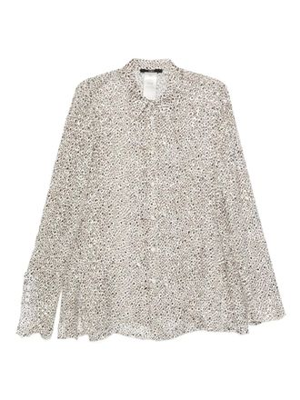 SAPIO Camicia a pois - Bianco
