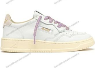 Autry Medalist Low - Dames - Sneakers - Wit - 37 EU - Katoen - Schoenen