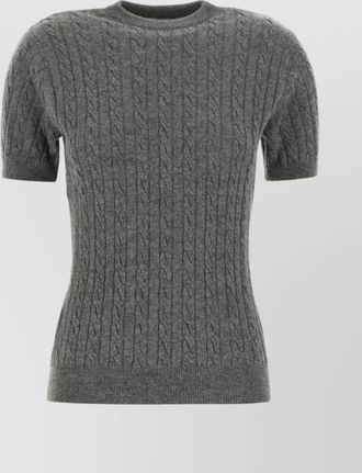 Gimaguas rina sweater short sleeve cable knit