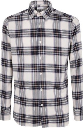 Tintoria Mattei Camicia tartan - Toni neutri