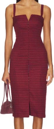 Amanda Uprichard Tisha Dress In Russett