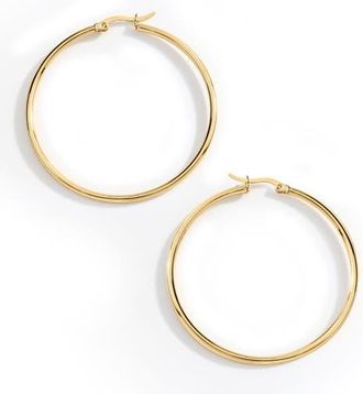 Mint & Lily Lynette Large Hoop Earrings in 18K Gold Plated at Nordstrom