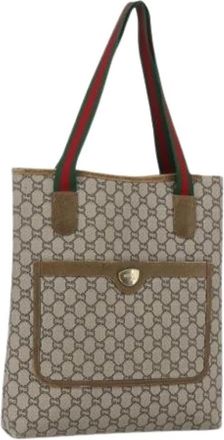 Gucci Pre-owned Tote Bags, female, Beige, Size: ONE SIZE Pre-owned Tote Bag