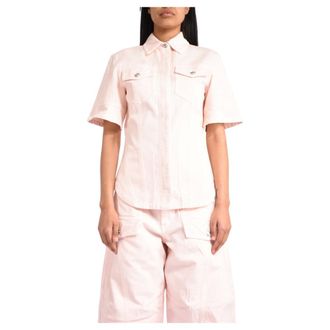 Sportmax Sportmax, Denim Shirts, female, Pink, Size: XL Denim Shirt