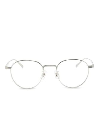 Dunhill round-frame glasses - unisex - Titanium - 49 - Silver