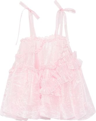 Cecilie Bahnsen Cristina Mini Dress - Womens - Polyamide/Cupro/Polyester