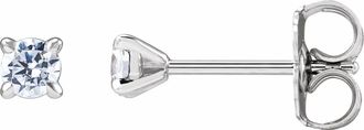 Diamond2Deal 1/5ct Lab-Grown Diamond Cocktail Stud Earrings Clarity SI, Color G-H, 14k Gold