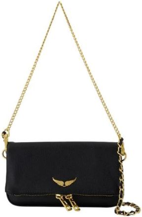 Zadig&Voltaire Tassen, Dames, Zwart, ONE Size, Leer, Lederen schoudertassen