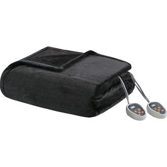 Beautyrest OEKO-TEX Heated Blanket in Black at Nordstrom Rack, Size Full/queen
